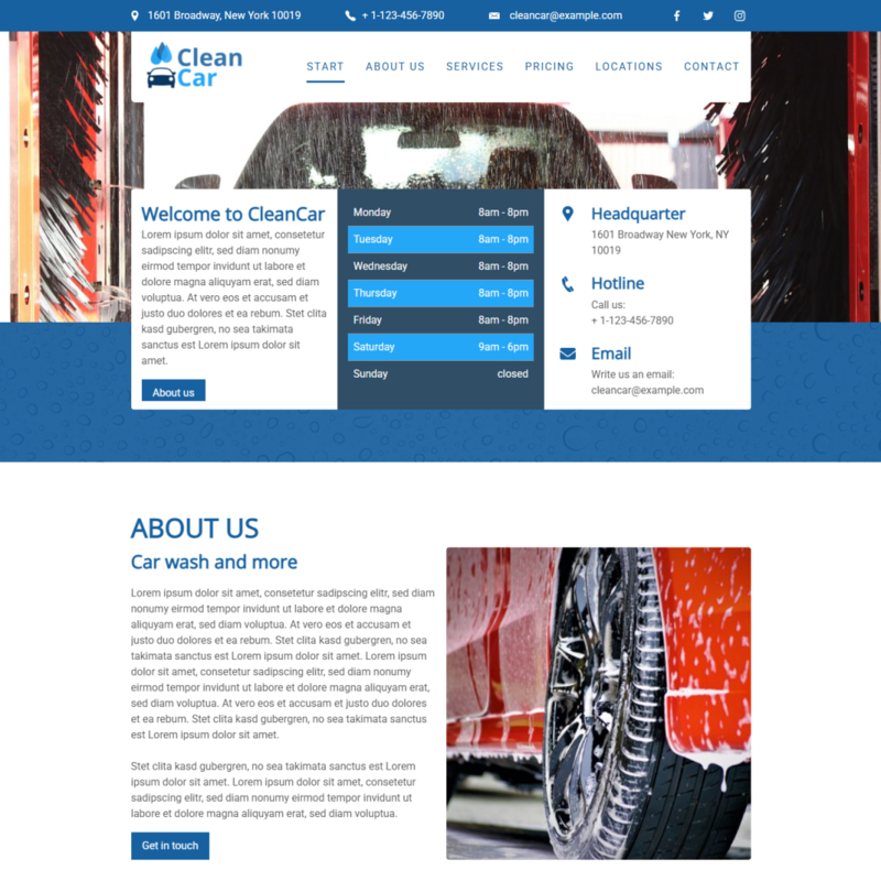 Service Website Design
